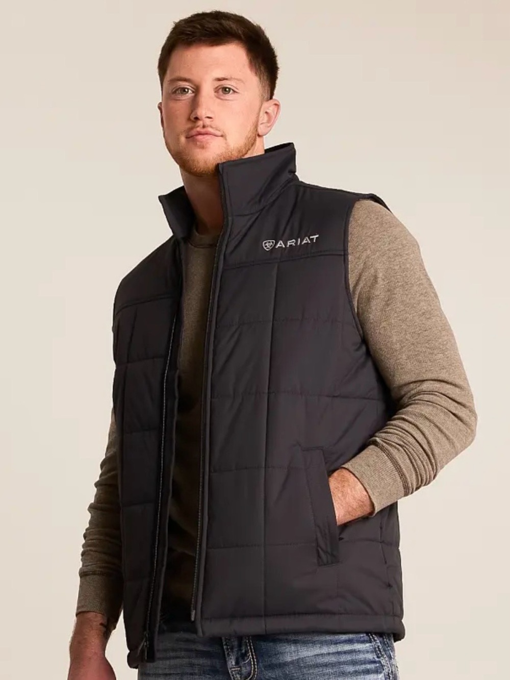 NEW Ariat Crius Men's Insulated Vest Wind/Water resist Concealed Carry pckt sz M